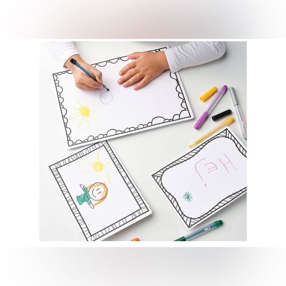 New! 3 pc IKEA MÅLA Framed Drawing Cardboard Set - Picture 5 of 8